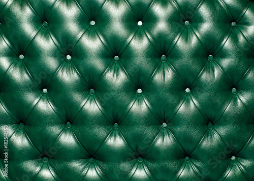 Green texture of artificial leather.