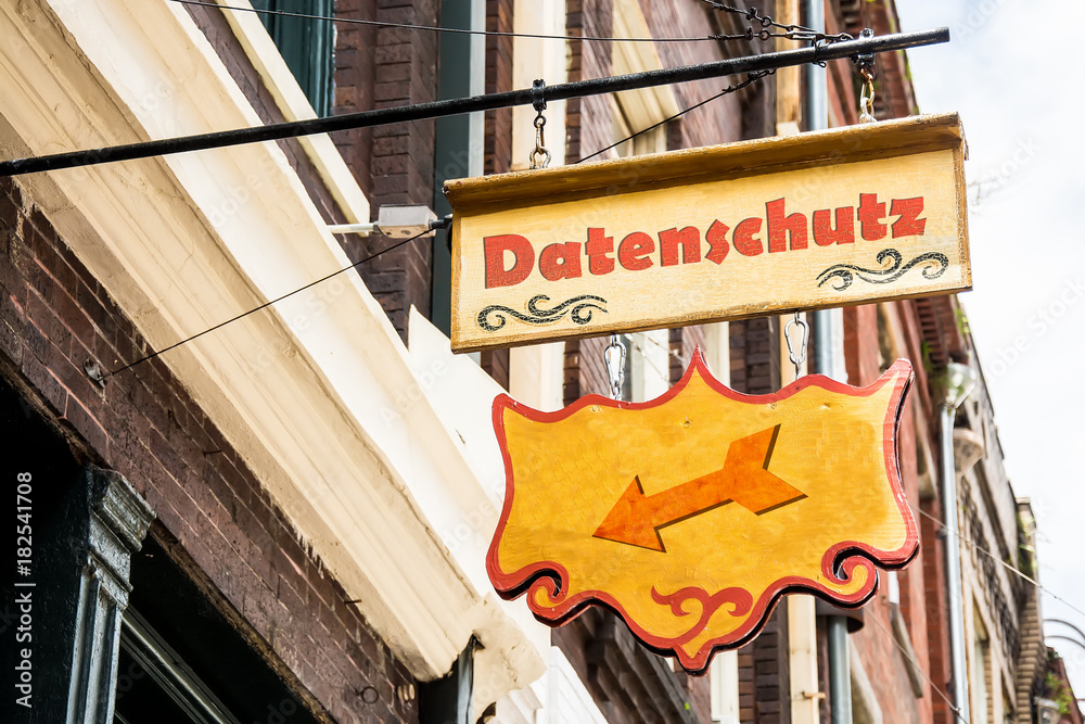Obraz premium Schild 258 - Datenschutz