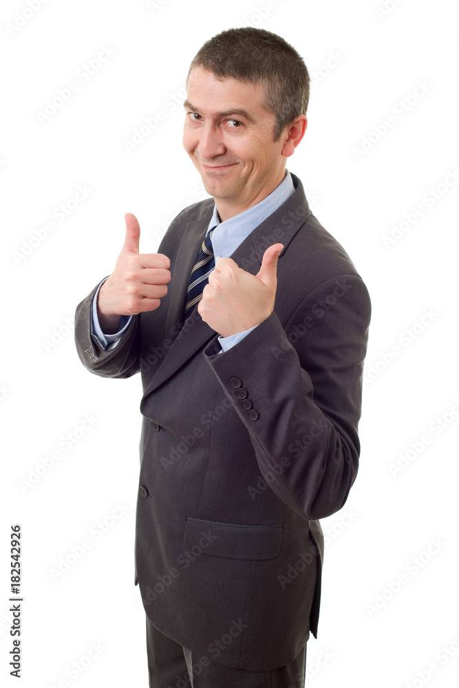 businessman thumb up