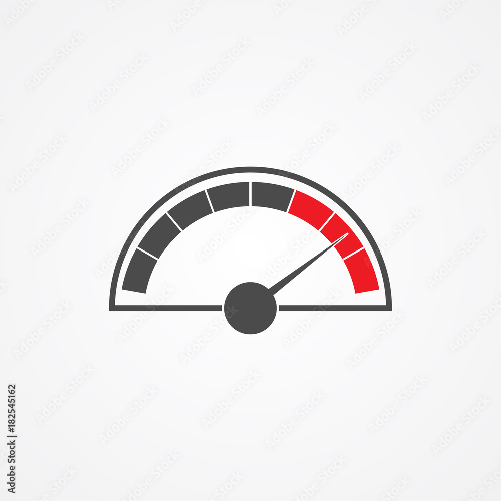 Speedometer vector icon Speedometer vector icon