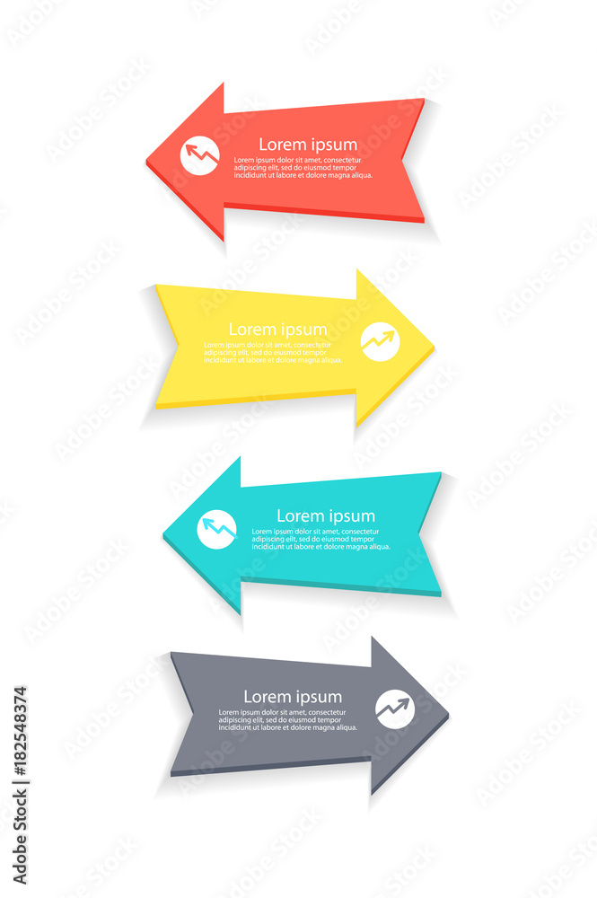 Arrows for Forming Statistics Vector Illustration Arrows for Forming Statistics Vector Illustration