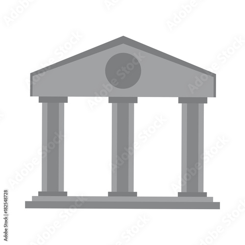 Bank building symbol icon vector illustration graphic design