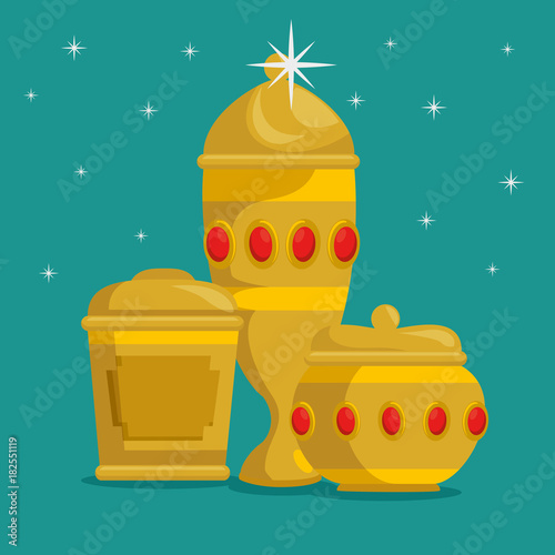 baby jesus gifts from the three magic kings design 