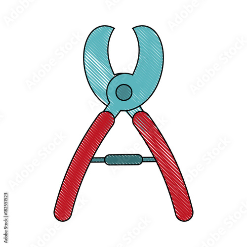 garden shears tool icon vector illustration graphic design