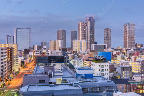 Fotografie Kawasaki, Japan Skyline