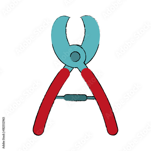 garden shears tool icon vector illustration graphic design