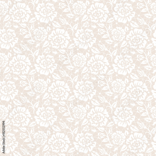 Seamless white lace
