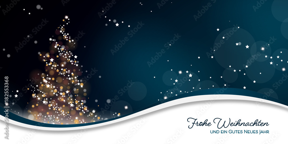 Weihnachten Lichterbaum - Blau DE