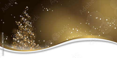 Weihnachten Lichterbaum - Gold