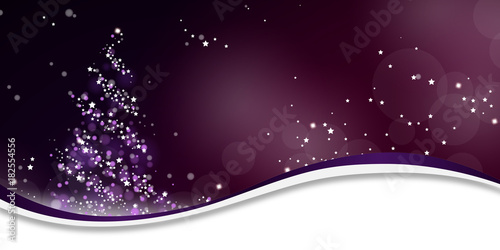 Weihnachten Lichterbaum - Violett