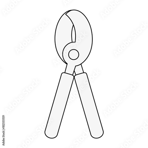 garden shears tool icon vector illustration graphic design