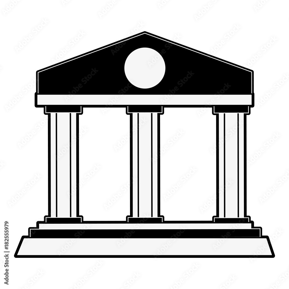 Bank building symbol icon vector illustration graphic design Bank building symbol icon vector illustration graphic design