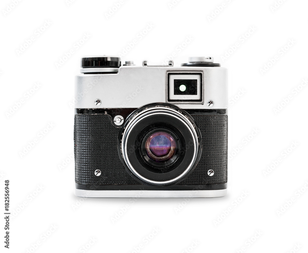 Old vintage camera. Square styling for the application icon.