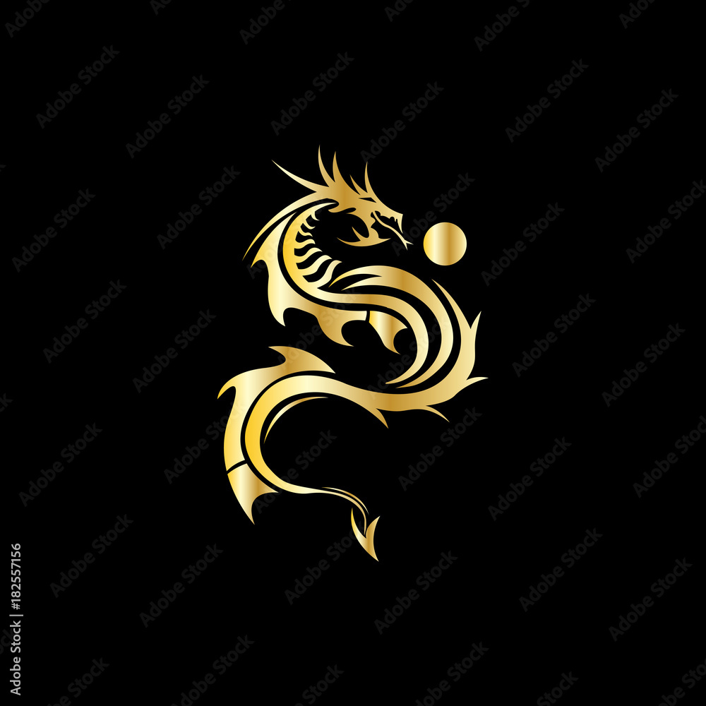 Dragon logo,Dragon,Vector Logo Template Stock Vector Adobe Stock