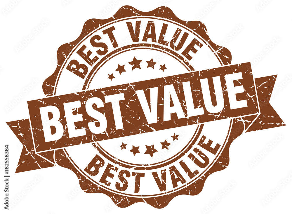 Obraz premium best value stamp. sign. seal