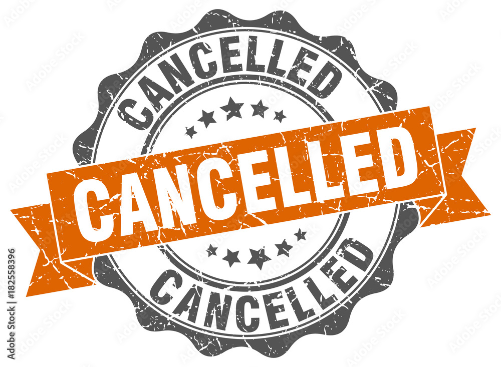 Obraz premium cancelled stamp. sign. seal