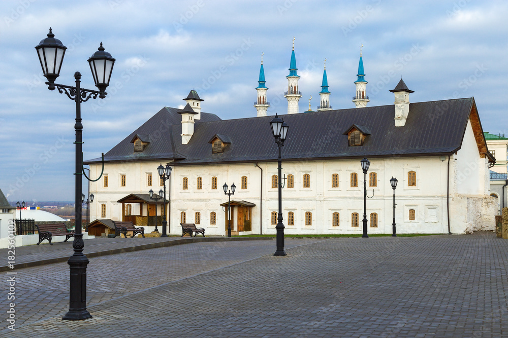 Φωτογραφία Exhibition hall in an old historic building in the Kazan Kremlin, Kazan, Republic of Tatarstan, Russia, November 2017