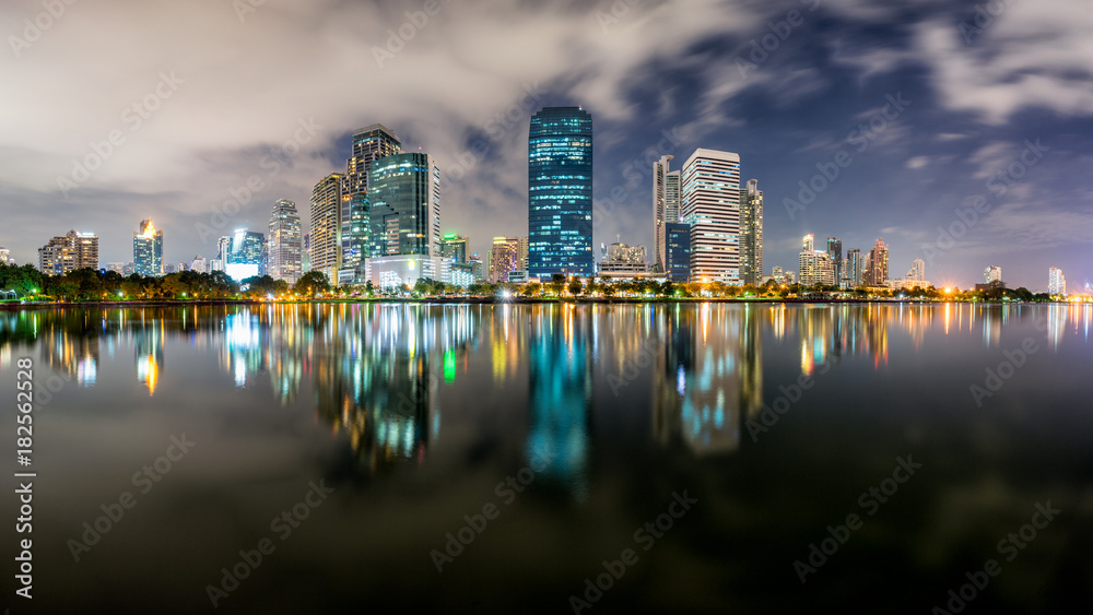 Dusk scence of Bangkok Panorama