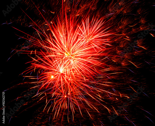 Red fireworks