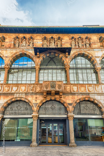 Loggia degli Osii, historical building in Piazza Mercanti, Milan, Italy photo