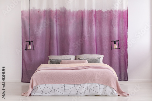 Pink bright bedroom