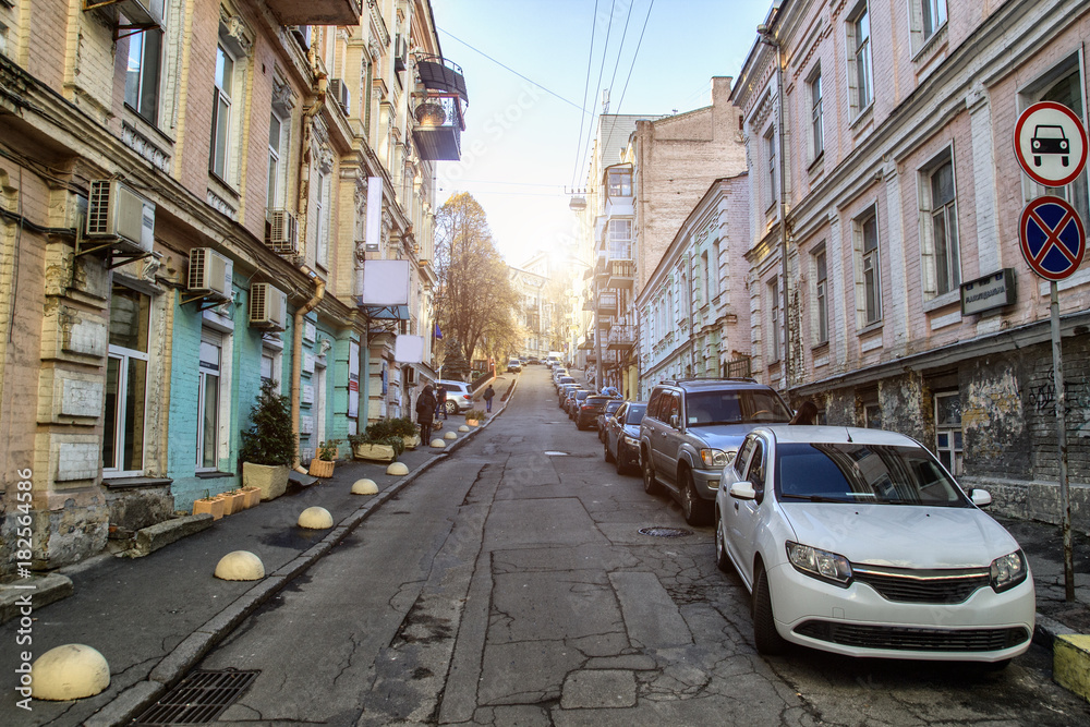 Obraz premium Quiet European street