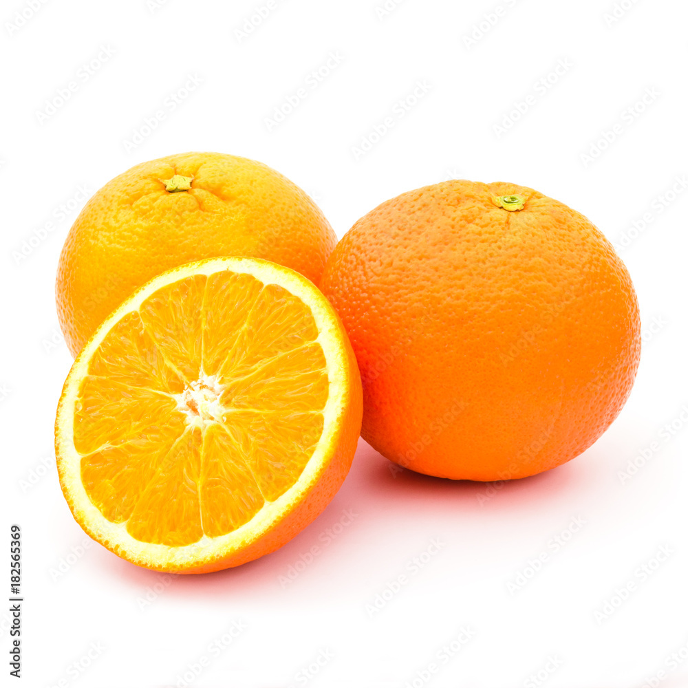 Orange, slice. product or package design element Orange, slice. product or package design element