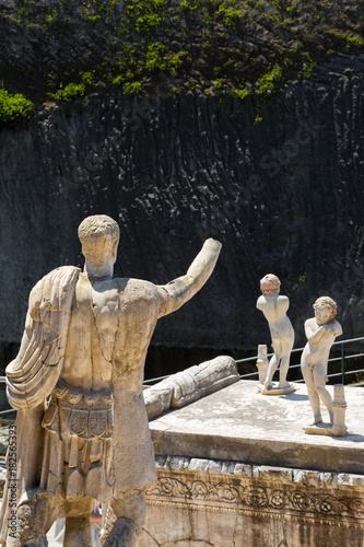 Ercolano (Italy) - Archaeological area. The statue of proconsul Marco Nonio Balbo photo