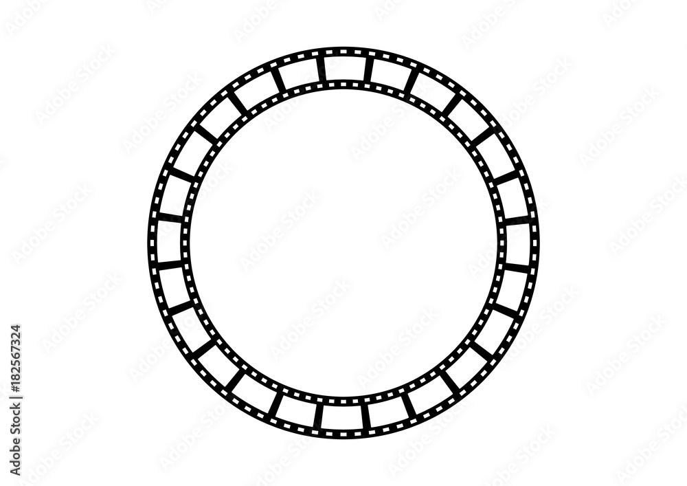 Obraz premium Circle Film Strip