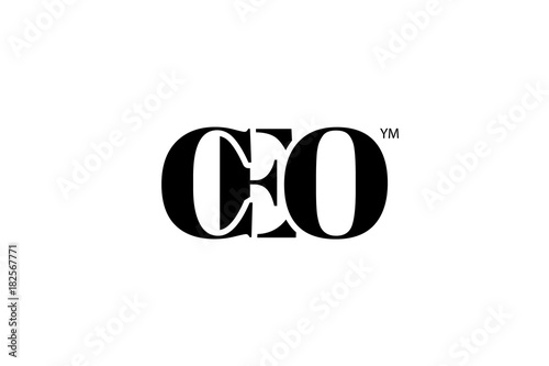 CEO Logo Branding Letter. Vector graphic design. Useful as app icon, alphabet combination, clip-art, and etc.