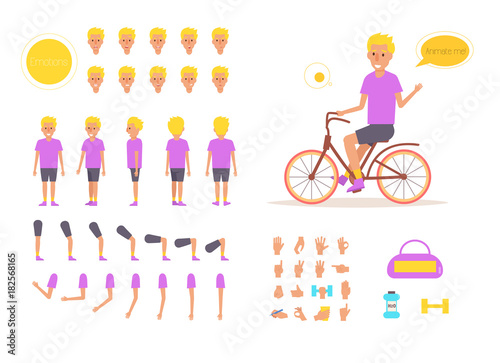 Sport man for animation