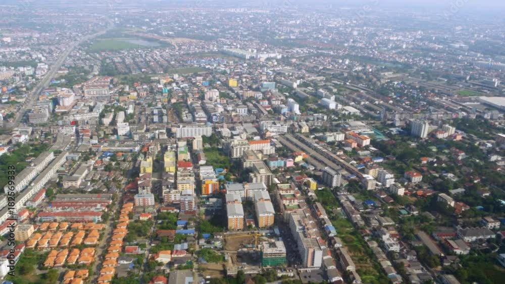 Bird's eye view of the Asian suburbs Bird's eye view of the Asian suburbs