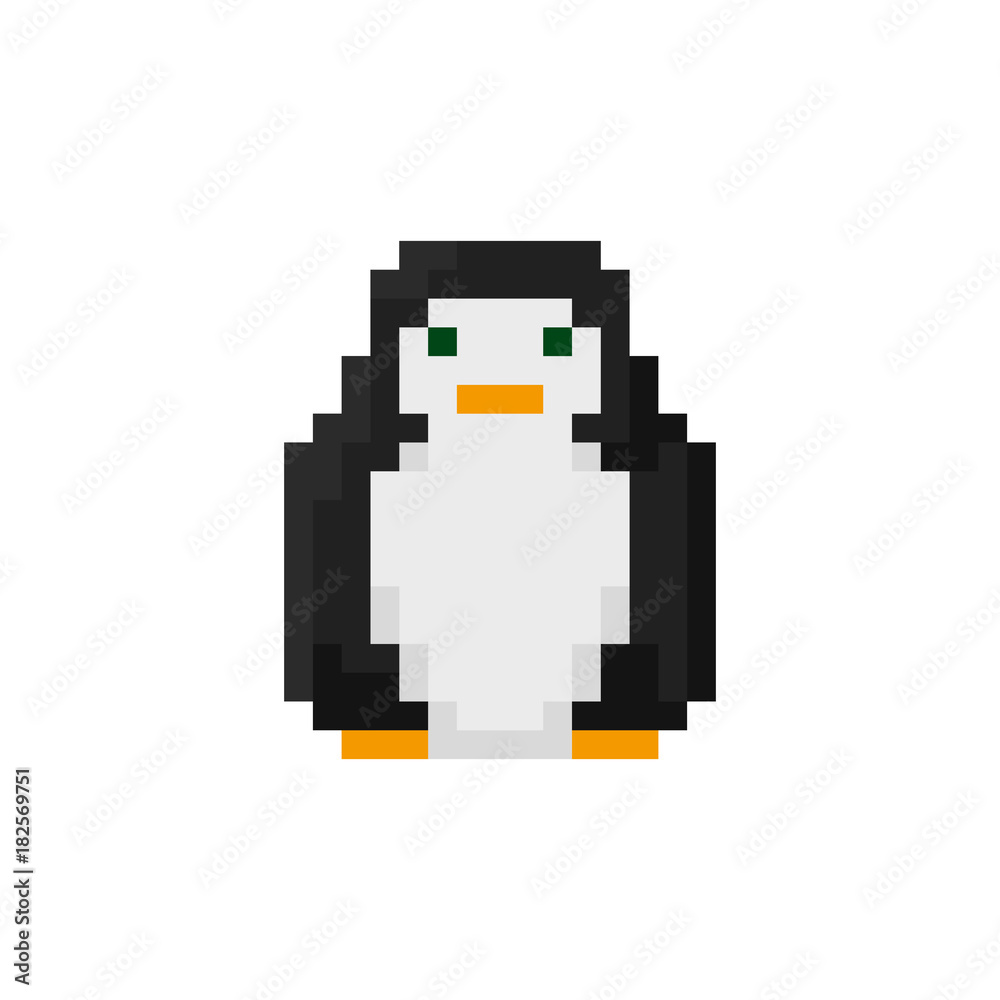 Pixel penguin for games and applications Pixel penguin for games and applications