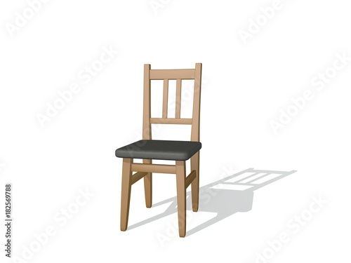 Chair. Isolated on white ba...