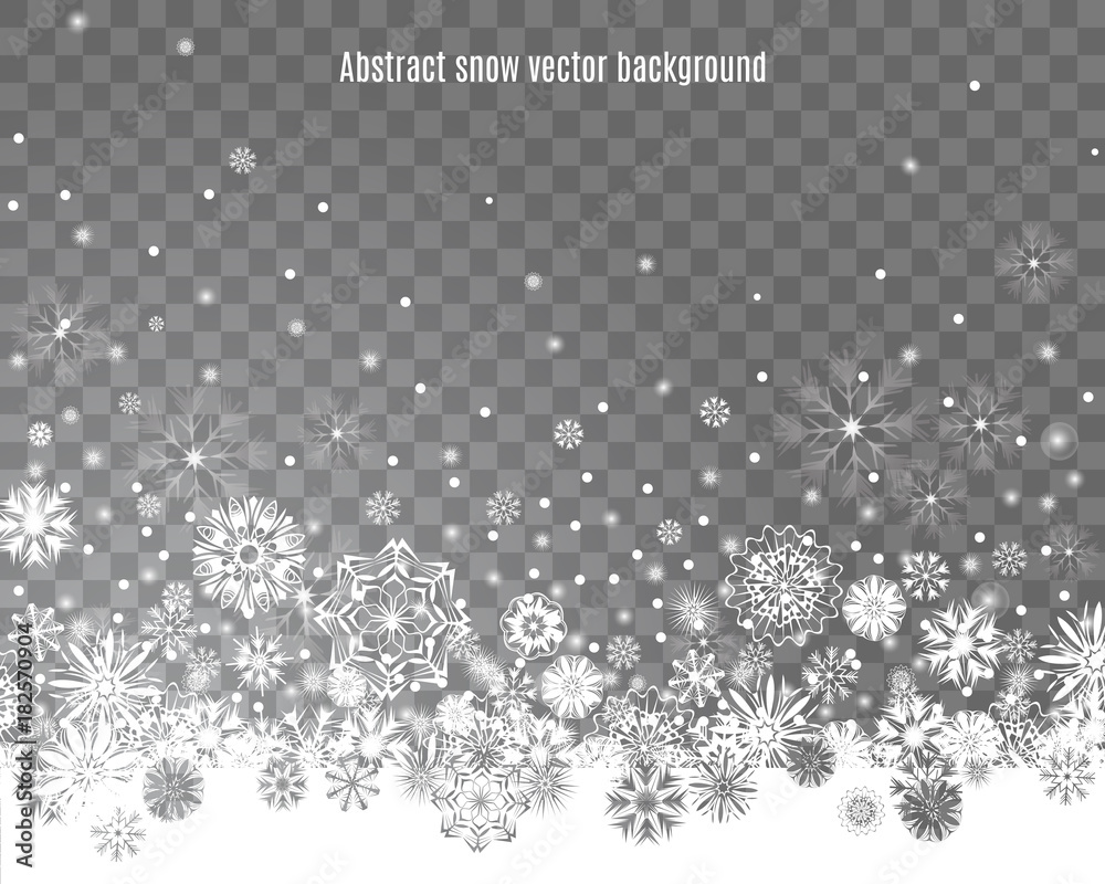 custom made wallpaper toronto digitalFalling snow on a transparent background. Abstract snow background for your Merry Christmas and Happy New Year design. Vector illustration