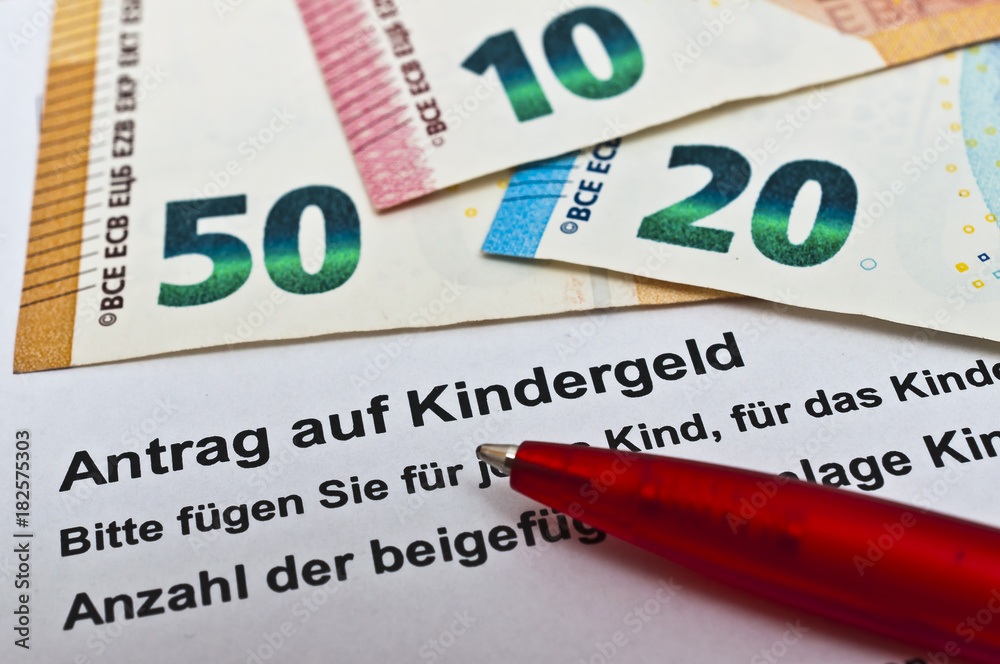 Obraz premium Kindergeld beantragen
