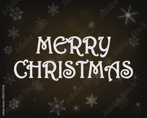Greeting Merry Christmas card. Vector illustration