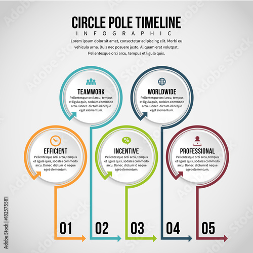 Wallpaper Mural Circle Pole Timeline Infographic Torontodigital.ca