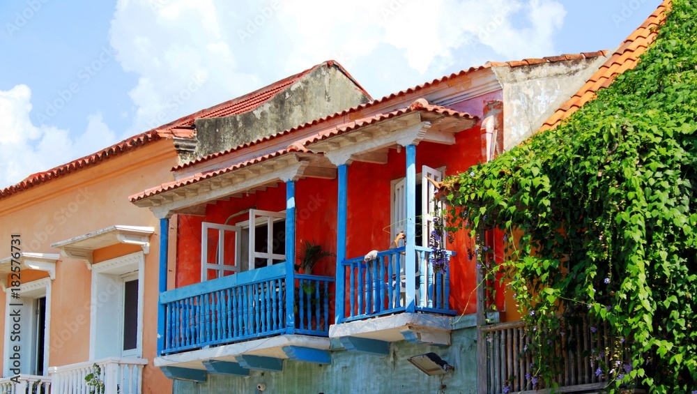 Häuser und Fassaden in Cartagena de Indias