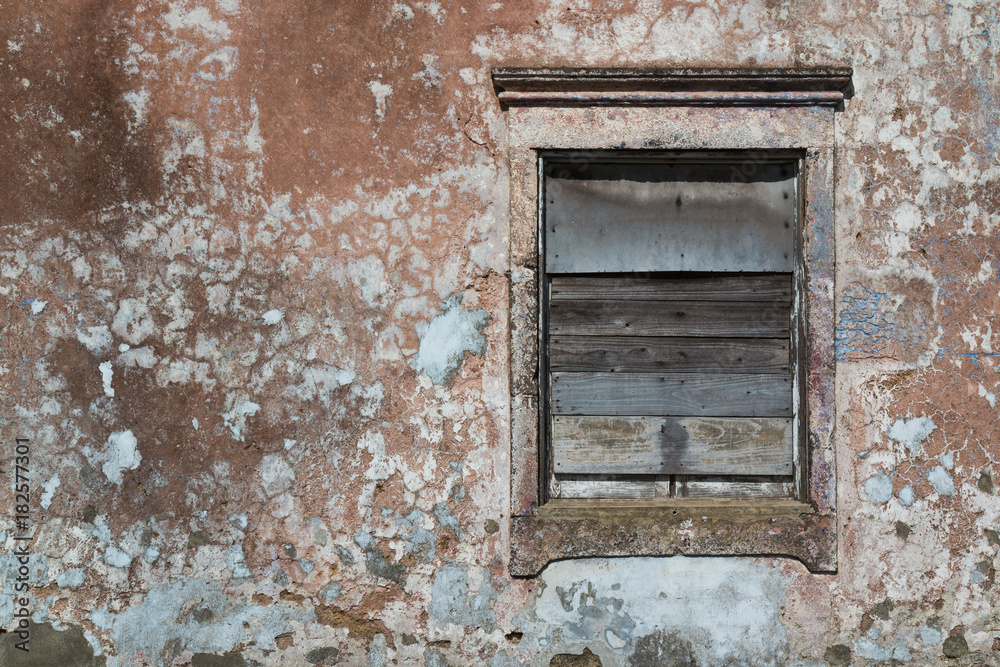 Window of an old abandoned house