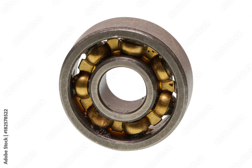 Ball bearing on a white background Ball bearing on a white background