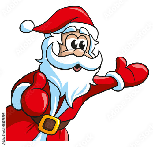 Weihnachtsmann ist erstaunt