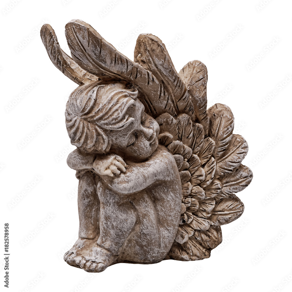Christmas Angel figurine decoration on a white background Christmas Angel figurine decoration on a white background