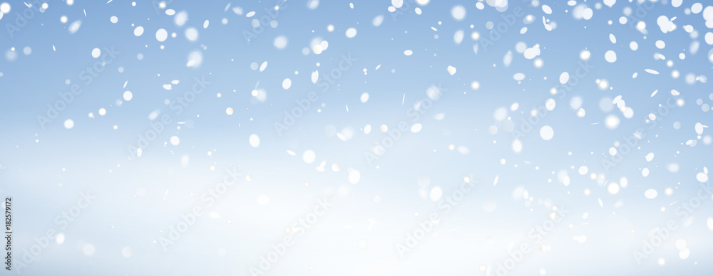 Schneefall Banner Hintergrund
