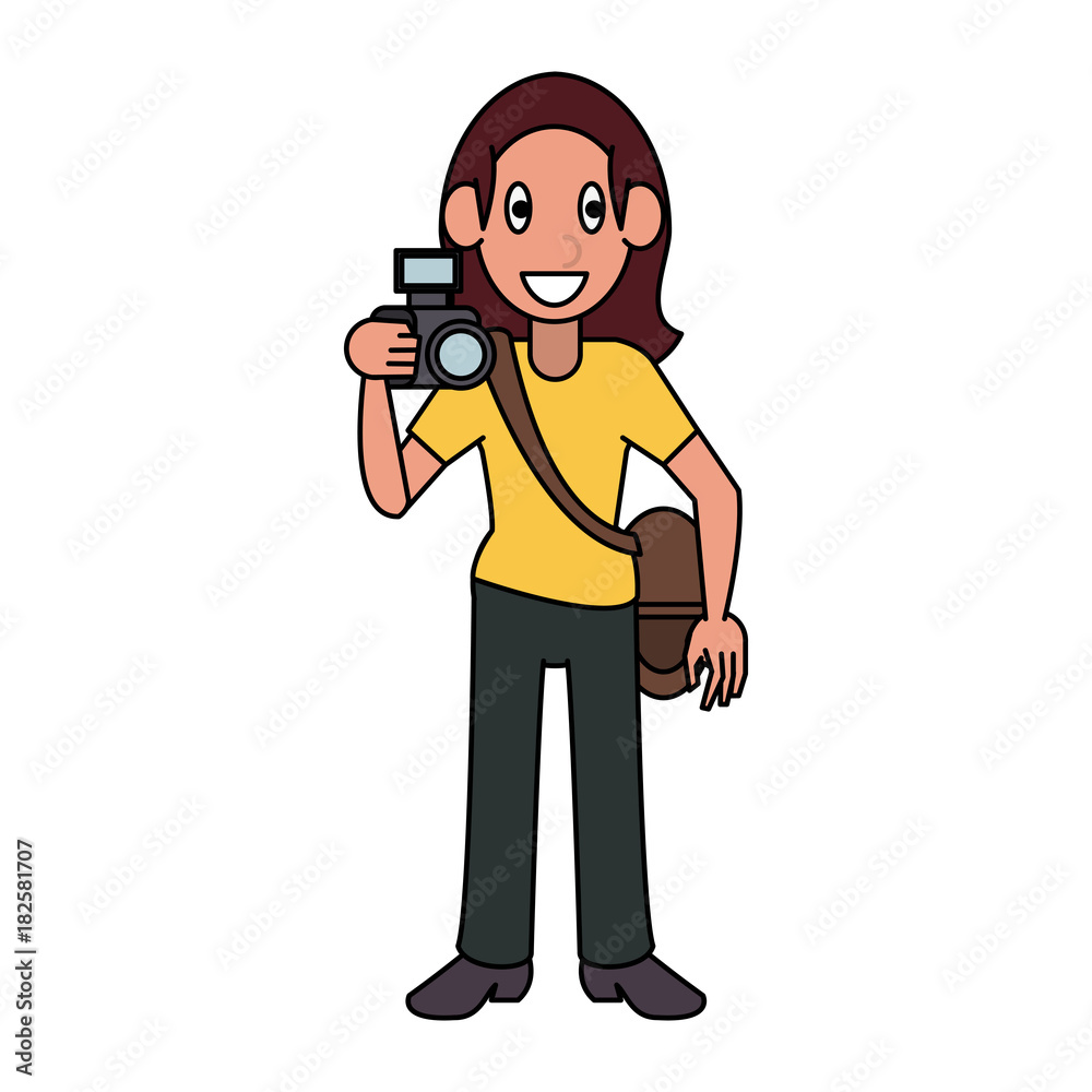 Photographer avatar cartoon icon vector illustration graphic design Photographer avatar cartoon icon vector illustration graphic design