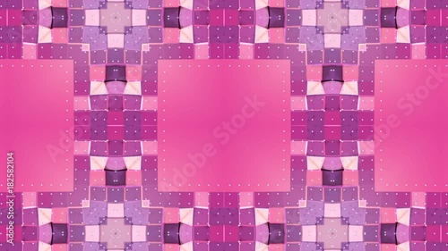 Abstract simple 3D background in red purple gradient color, low poly style as modern geometric background or mathematical environment with kaleidoscopic effect. 4K UHD or FullHD seamless loop. V41 photo