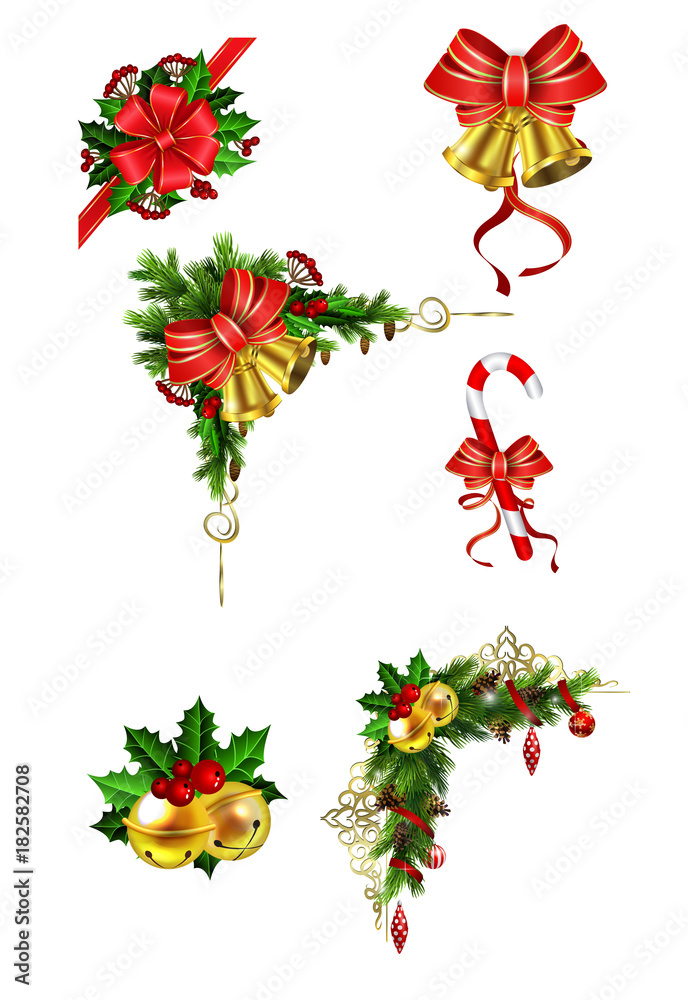 Christmas decoration with bow Christmas decoration with bow