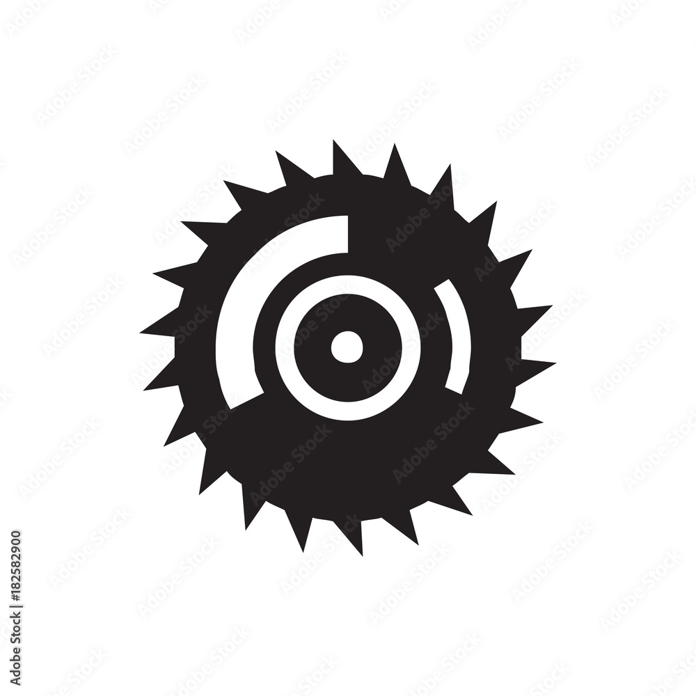 blade saw icon illustration