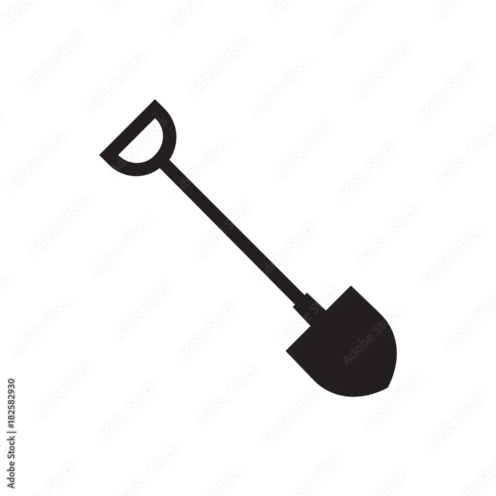 shovel icon illustration