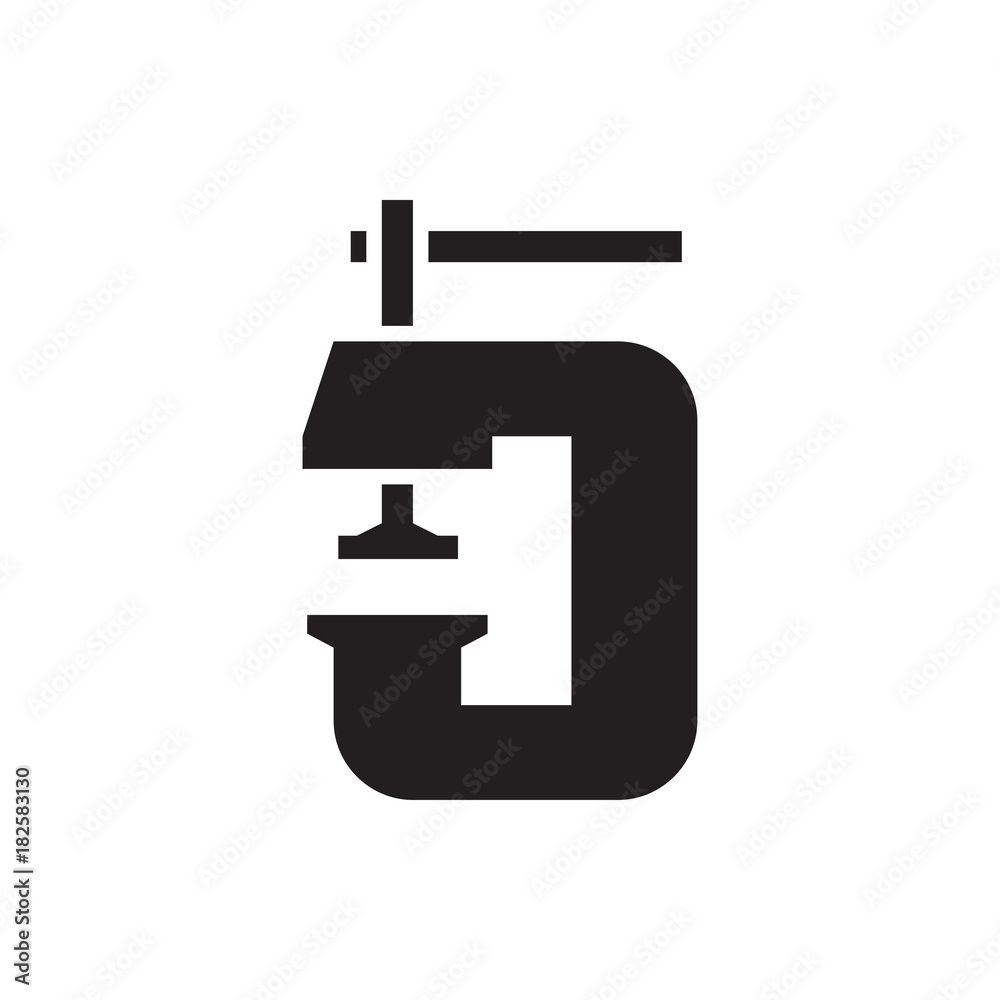 vice clamp icon illustration vice clamp icon illustration